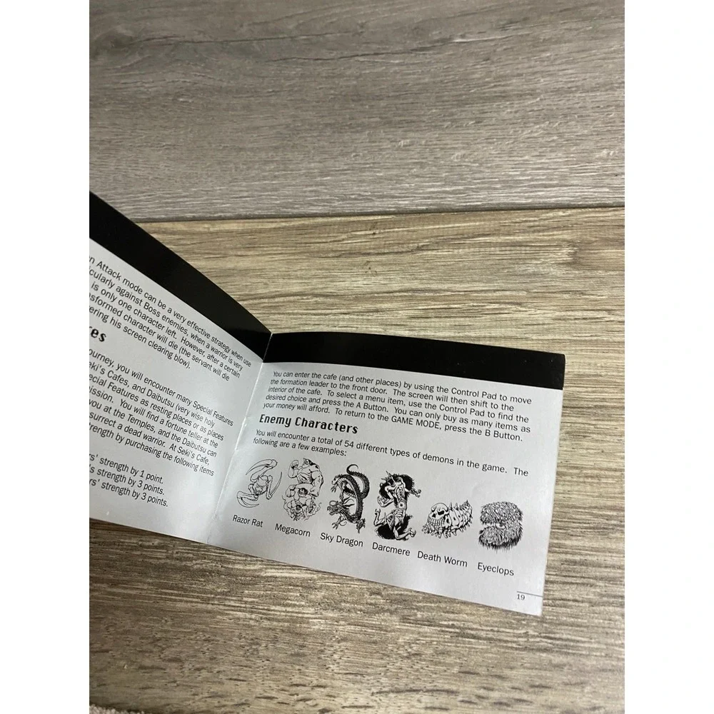 Mercenary Force Nintendo Game Boy Instruction Booklet Manual DMG-TK-USA Meldac